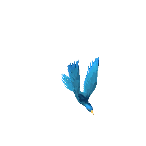 Stylized Low Poly Phoenix 02 Variant